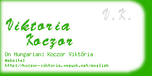 viktoria koczor business card